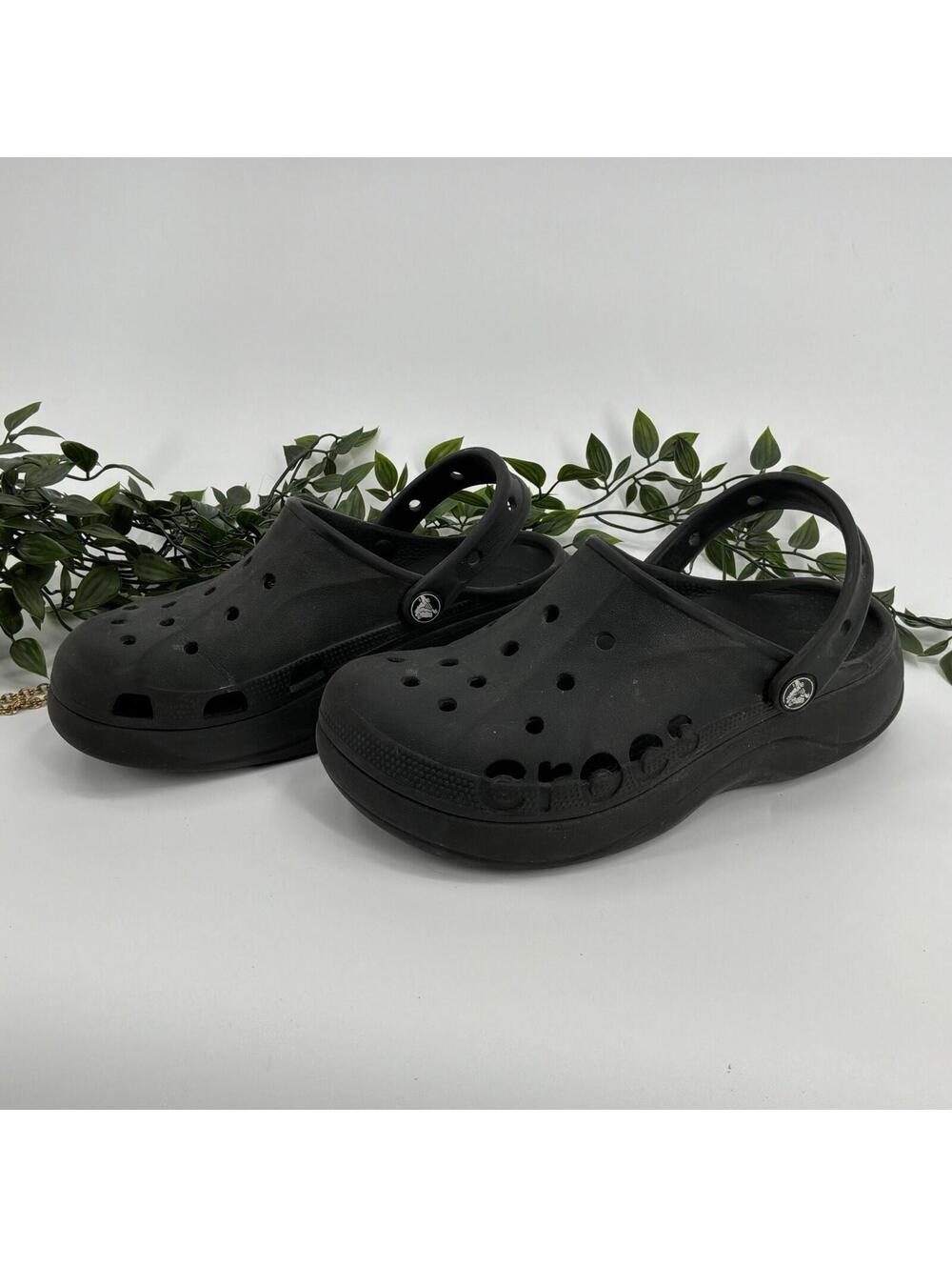 Crocs Platform Black Womens Size 7